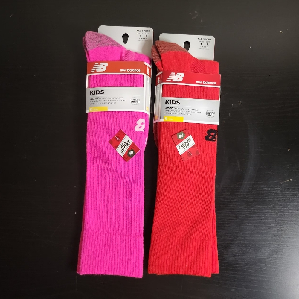 New Balance Kids All-Sport 2-Pairs Socks